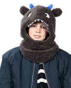 The Barts Boys Boys Feesaa Hood in Dark Grey