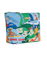 The Seafolly Viva Vacation Wash Bag in Powder Blue