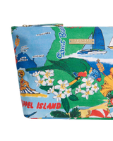 The Seafolly Viva Vacation Wash Bag in Powder Blue