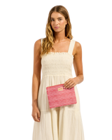 The Seafolly Viva Vacation Bikini Bag Bag in Cosmo Red