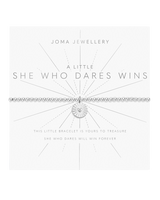 The Joma Jewellery A Little She Who Dares Wins Bracelet in Silver