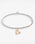 The Joma Jewellery A Little 'Lucky To Have A Friend Like You' Bracelet in Silver And Rose Gold Plating