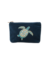 Turtle Mini Pouch in Marine Navy