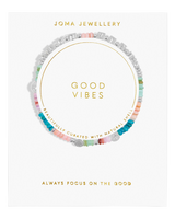 Happy Little Moments Good Vibes Bracelet in Silver