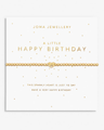 The Joma Jewellery A Little 'Happy Birthday' Bracelet in Gold Plating