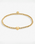 The Joma Jewellery A Little 'Happy Birthday' Bracelet in Gold Plating