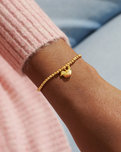 The Joma Jewellery A Litte 'Robins Appear When Loved Ones Are Near' Bracelet in Gold Plating