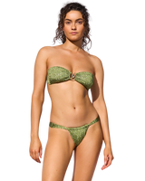 Le Soleil Bandeau Bikini Top in Jungle Roof