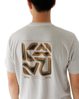 The Kavu Mens Cubed T-Shirt in Ultimate Grey