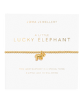 A Little Lucky Elephant Bracelet in Gold