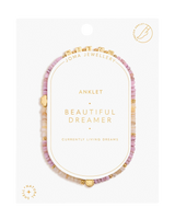 The Joma Jewellery Happy Little Moments Beautiful Dreamer Anklet in Gold Plating