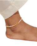 The Joma Jewellery Happy Little Moments Let Your Soul Glow Anklet in Gold Plating