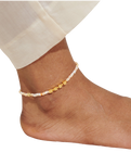 The Joma Jewellery Happy Little Moments Let Your Soul Glow Anklet in Gold Plating