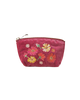 The Elizabeth Scarlett Womens Wildflower Velvet Coin Purse in Dry Rose