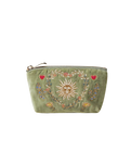 Earth Goddess Velvet Coin Purse in Olive Green