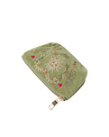 Earth Goddess Velvet Coin Purse in Olive Green