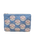 Pearl Shell Velvet Everyday Pouch in Dusky Blue
