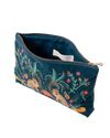 The Elizabeth Scarlett Tropical Jaguar Everyday Pouch in Rich Blue