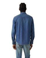 The Levi's® Mens Barstow Standard Western Shirt in Riverside Dark Wash
