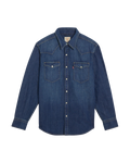 The Levi's® Mens Barstow Standard Western Shirt in Riverside Dark Wash