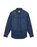 The Levi's® Mens Barstow Standard Western Shirt in Riverside Dark Wash