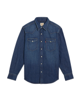 The Levi's® Mens Barstow Standard Western Shirt in Riverside Dark Wash