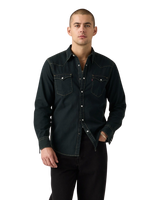 The Levi's® Mens Barstow Western Standard Shirt in Beautiful Ash Blue Black