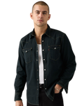 The Levi's® Mens Barstow Western Standard Shirt in Beautiful Ash Blue Black