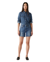 The Levi's® Womens 501® Mid-Thigh Walkshorts in Blue Beauty