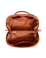 The Elizabeth Scarlett Sun Goddess Open Flat Makeup Bag in Rust