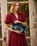 Peacock Floral Everyday Pouch in Ink Blue