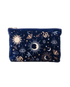 The Elizabeth Scarlett Boho Mysticism Everyday Pouch in Navy