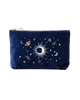 The Elizabeth Scarlett Boho Mysticism Mini Pouch in Navy