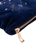 The Elizabeth Scarlett Boho Mysticism Mini Pouch in Navy