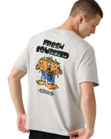 The Levi's® Mens Graphic Vintage Fit T-Shirt in Fresh Squeezed Light Heather Grey