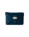 Mystical Eye Mini Pouch in Ink Blue