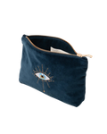 Mystical Eye Mini Pouch in Ink Blue
