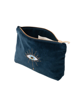 Mystical Eye Mini Pouch in Ink Blue
