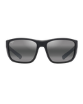 The Maui Jim Amberjack Polarised Sunglasses in Matte Black & Neutral Grey