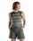 Out There Ribbed Vest in Espresso Multi Stripe