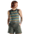 Out There Ribbed Vest in Espresso Multi Stripe