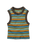 Out There Ribbed Vest in Espresso Multi Stripe