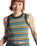 Out There Ribbed Vest in Espresso Multi Stripe