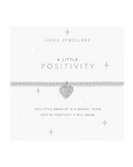 The Joma Jewellery A Little Positivity Bracelet in Silver Plating