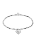 The Joma Jewellery A Little Positivity Bracelet in Silver Plating