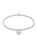 The Joma Jewellery A Little Positivity Bracelet in Silver Plating