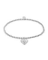 The Joma Jewellery A Little Positivity Bracelet in Silver Plating