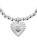 The Joma Jewellery A Little Positivity Bracelet in Silver Plating