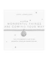 The Joma Jewellery A Little Wonderful Things Are Coming Your Way Bracelet in Silver Plating