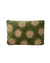 The Elizabeth Scarlett Sun Goddess Everyday Pouch in Fern Green